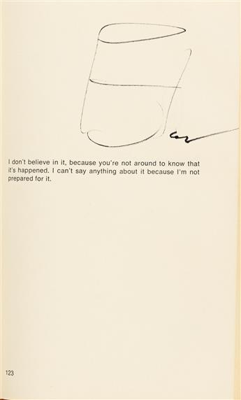 WARHOL, ANDY. The Philosophy of Andy Warhol. Signed ten times (AW or Andy Warhol), and Inscribed twice, to American actress Sylvia